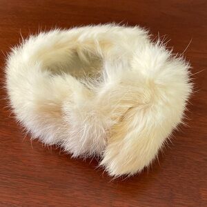 Luxurious vintage rabbit fur? Fur EAR MUFFS or Hair Accessory?